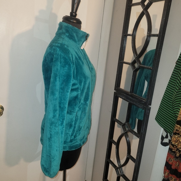 The North Face jacket fleece womans size small turquoise blue - Picture 4 of 8
